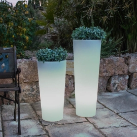 Doniczka solarna LED RGB FICUS IP65 3343