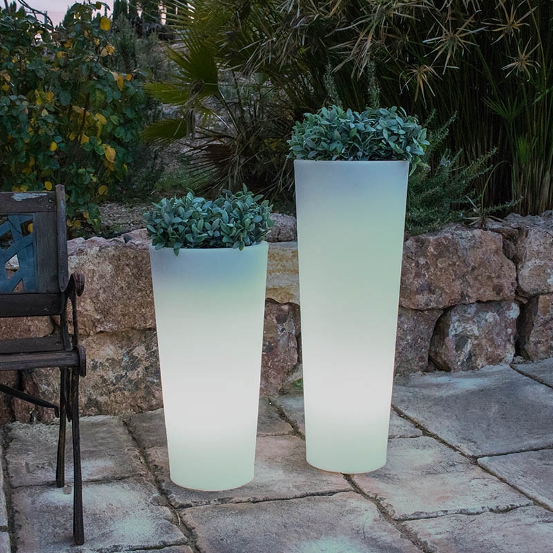 Doniczka solarna LED RGB FICUS IP65 3343