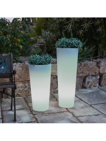 Doniczka solarna LED RGB FICUS IP65 3343
