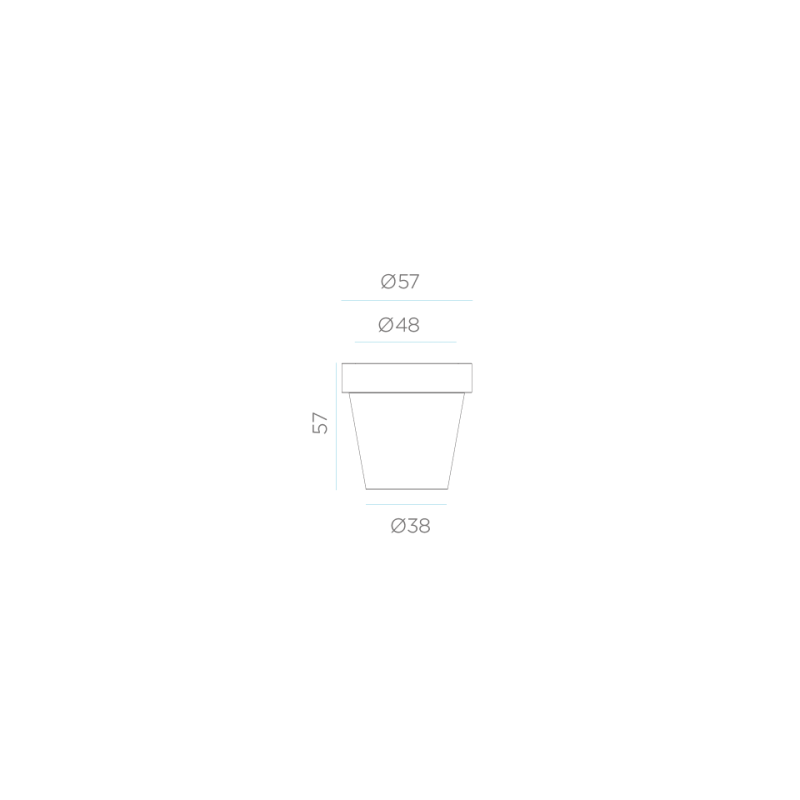 Doniczka LED MAGNOLIA IP65 3167
