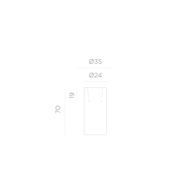 Doniczka LED PALMA 70 IP65 3273