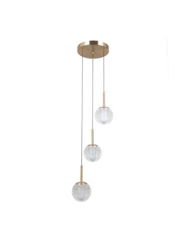 Lampa wisząca Padri PND-40827-3-HBR-CL