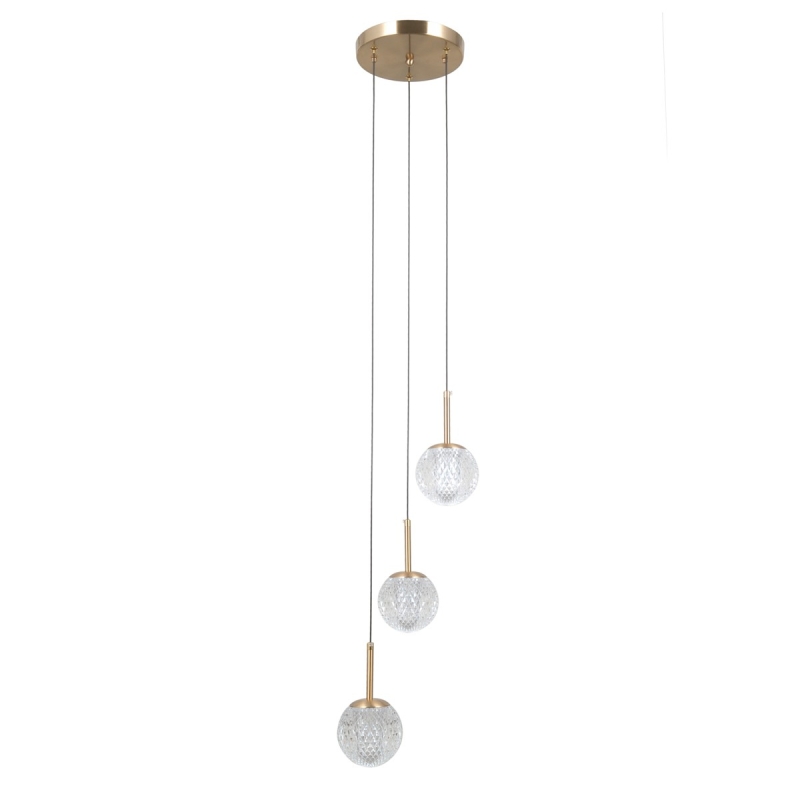 Lampa wisząca Padri PND-40827-3-HBR-CL