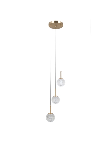 Lampa wisząca Padri PND-40827-3-HBR-CL