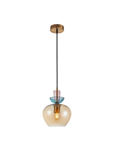 Lampa wisząca Fanda PND-31882-1-GD-AMB