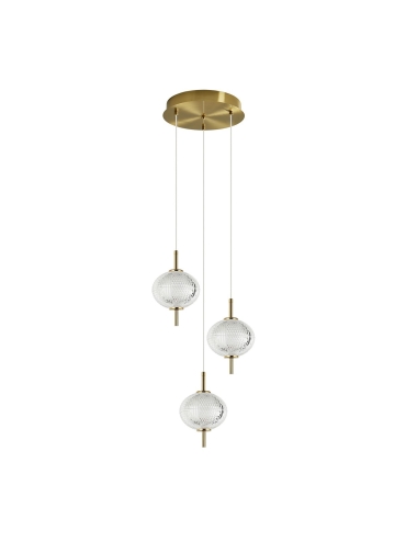 Lampa wisząca Corado PND-81418-3-BK-GD