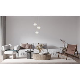 Lampa wisząca Corado PND-81418-3-BK-GD