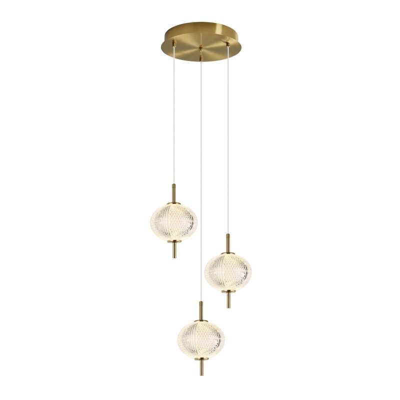 Lampa wisząca Corado PND-81418-3-BK-GD