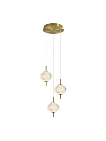Lampa wisząca Corado PND-81418-3-BK-GD