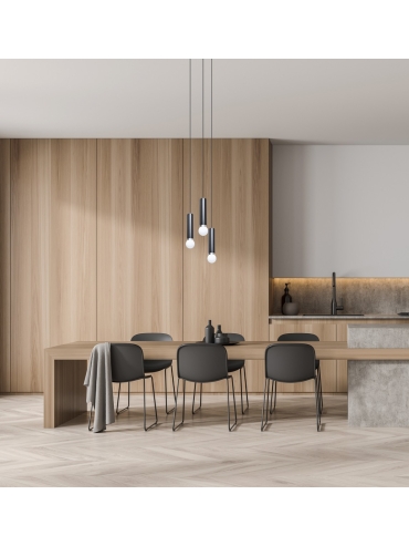 Lampa wisząca Macera PND-33849-3R-BK