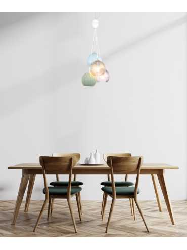Lampa wisząca Cases PND-94794-4B-MLTI