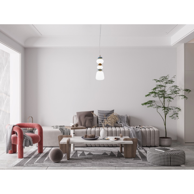 Lampa wisząca Evans PND-94981V-3B-GD
