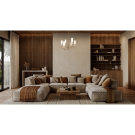 Lampa wisząca Santos PND-95331-6-BRSS