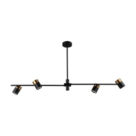 Lampa wisząca Elice PND-58892-4-BK-BRO