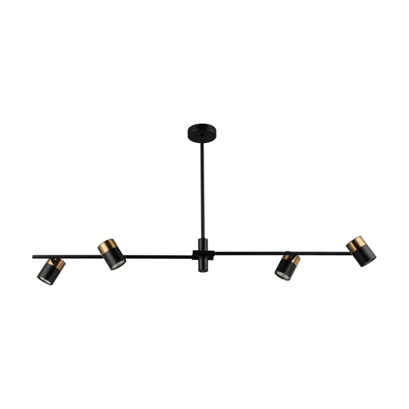 Lampa wisząca Elice PND-58892-4-BK-BRO