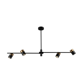 Lampa wisząca Elice PND-58892-4-BK-BRO
