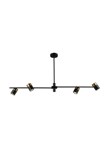 Lampa wisząca Elice PND-58892-4-BK-BRO