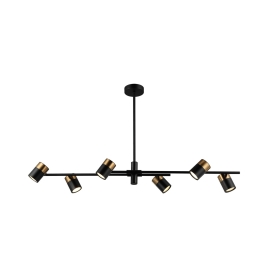 Lampa wisząca Elice PND-58892-6-BK-BRO