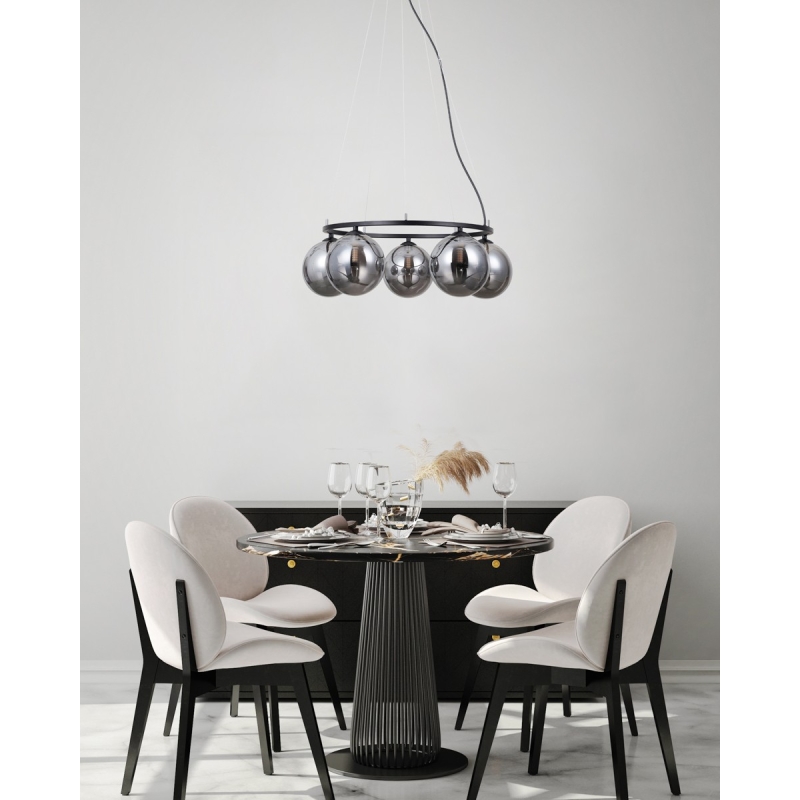 Lampa wisząca Molite PND-1098-5R-BK