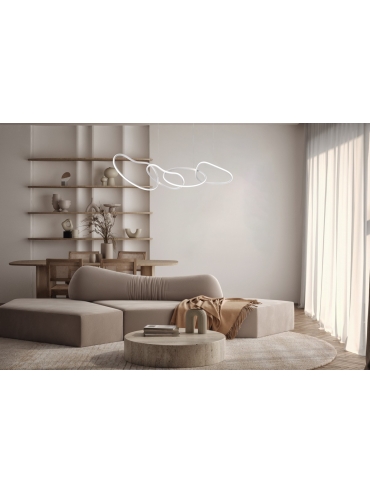 Lampa wisząca Fonte PND-22412-S4-WH
