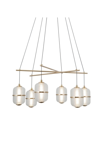Lampa wisząca Alani PND-34375-6-HBR
