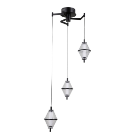 Lampa wisząca Fuente PND-34395-3-BK