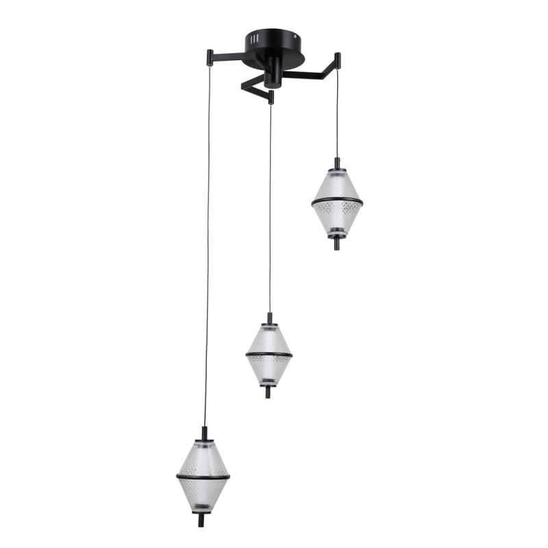 Lampa wisząca Fuente PND-34395-3-BK