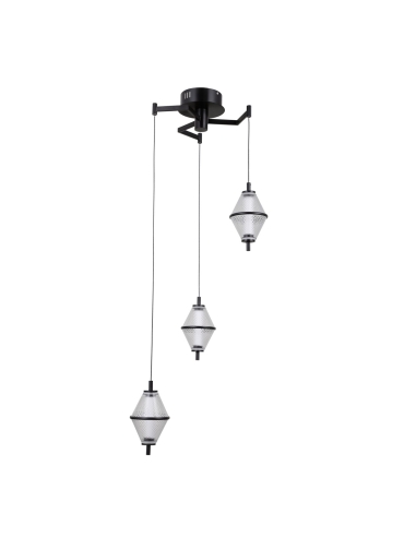 Lampa wisząca Fuente PND-34395-3-BK