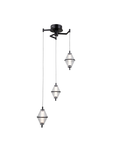 Lampa wisząca Fuente PND-34395-3-BK