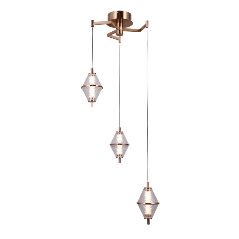 Lampa wisząca Fuente PND-34395-3-HBR