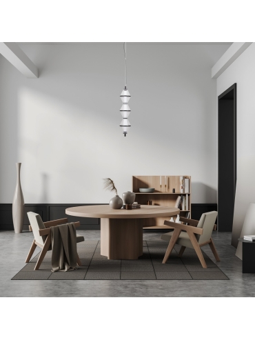 Lampa wisząca Fuente PND-34395-3V-BK