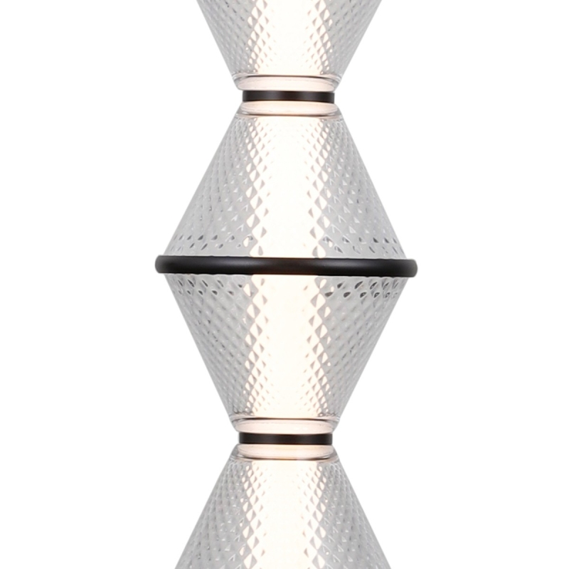 Lampa wisząca Fuente PND-34395-3V-BK