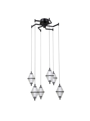 Lampa wisząca Fuente PND-34395-6-BK