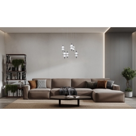 Lampa wisząca Fuente PND-34395-6-BK