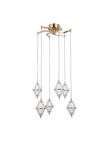 Lampa wisząca Fuente PND-34395-6-HBR