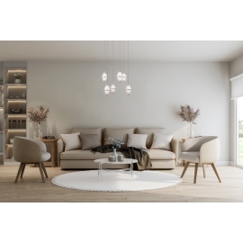 Lampa wisząca Fuente PND-34395-6-HBR