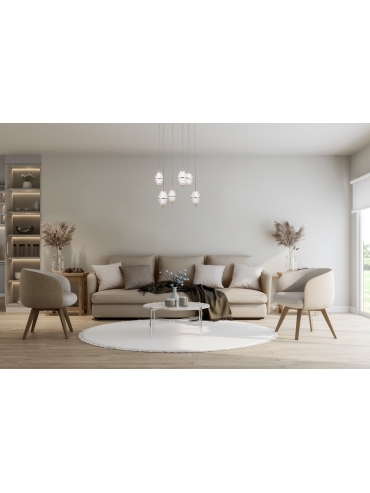 Lampa wisząca Fuente PND-34395-6-HBR