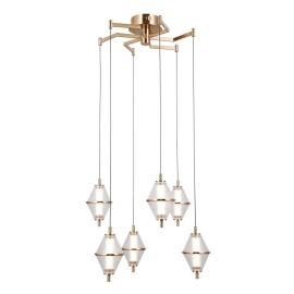 Lampa wisząca Fuente PND-34395-6-HBR