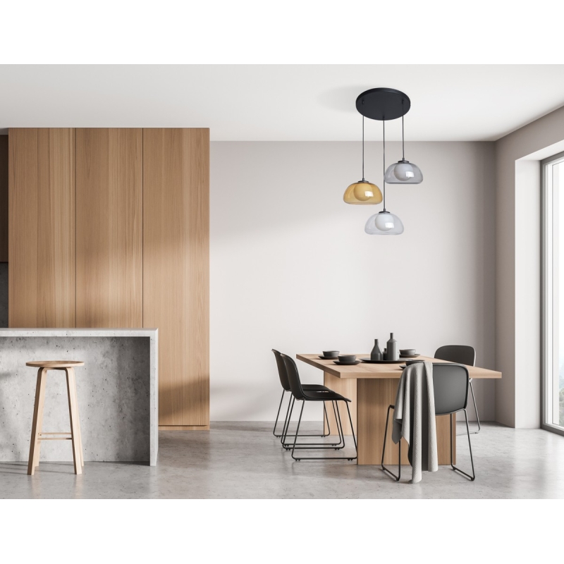 Lampa wisząca Ainale PND-54637-3-BK-SG