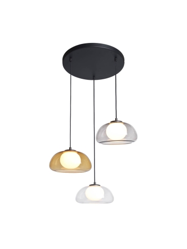 Lampa wisząca Ainale PND-54637-3-BK-SG