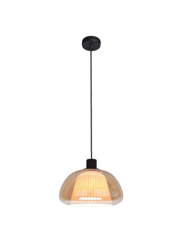 Lampa wisząca Apiro PND-84638-BK-AMB