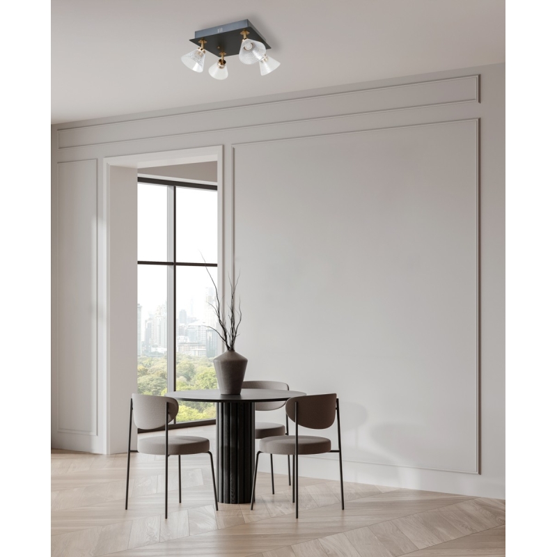 Lampa wisząca Orella WL-34393-4S-BK-HBR