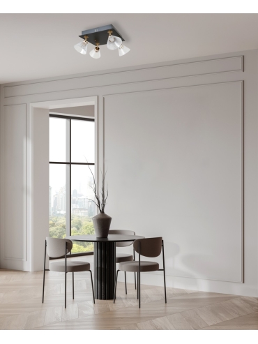 Lampa wisząca Orella WL-34393-4S-BK-HBR