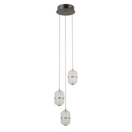 Lampa wisząca Alani PND-34375-3-BK