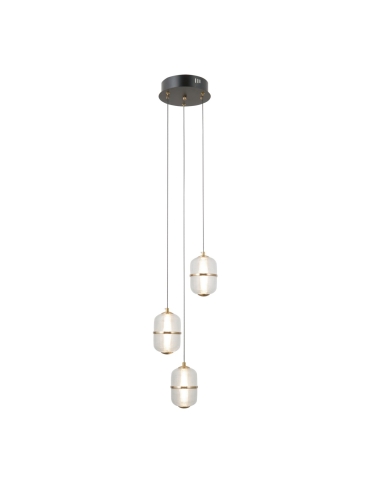 Lampa wisząca Alani PND-34375-3-BK