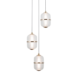 Lampa wisząca Alani PND-34375-3-HBR