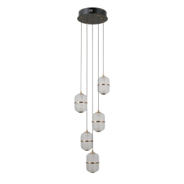 Lampa wisząca Alani PND-34375-5-BK
