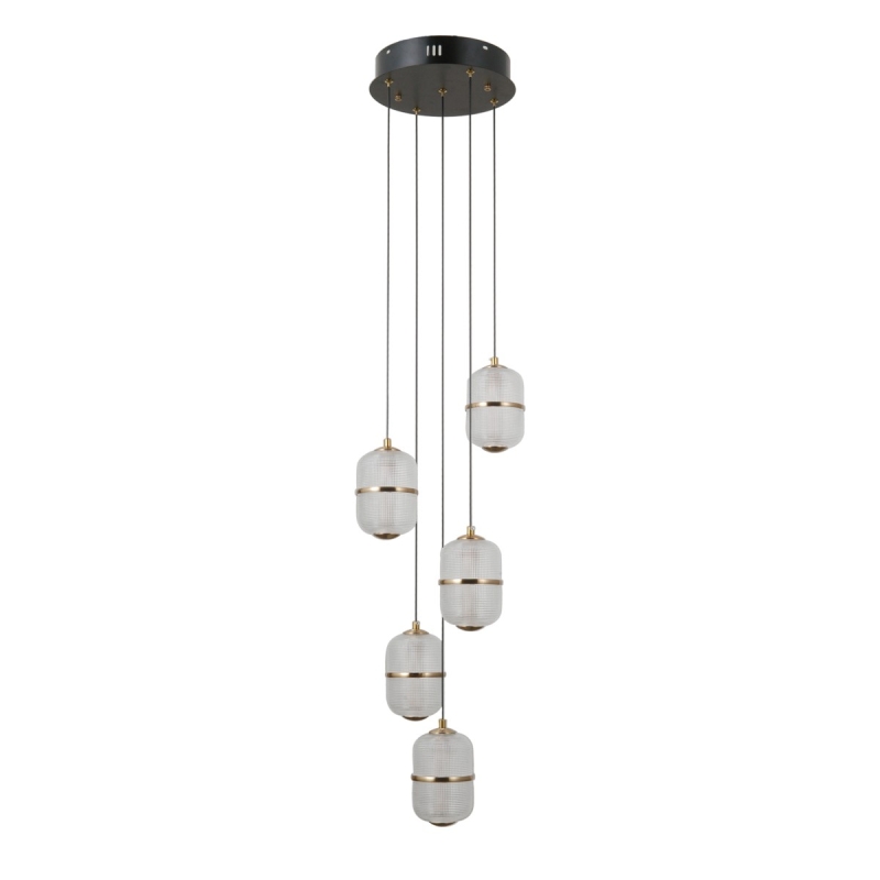 Lampa wisząca Alani PND-34375-5-BK