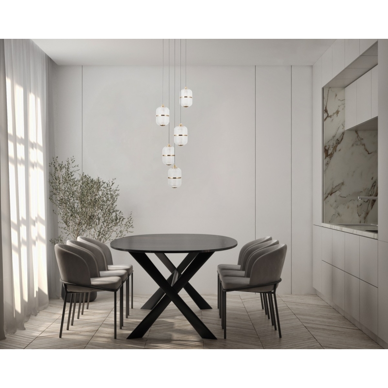 Lampa wisząca Alani PND-34375-5-BK