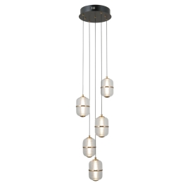 Lampa wisząca Alani PND-34375-5-BK